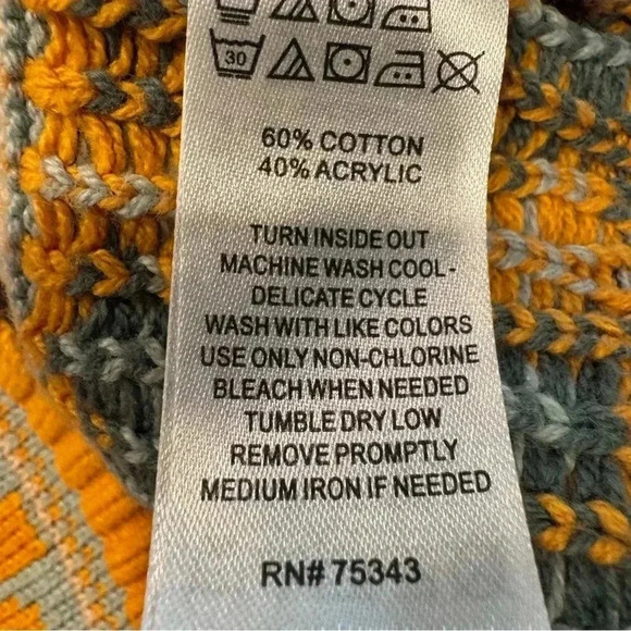 Cynthia Rowley Girls Sweater Dress Size 4 Deer Sunflower Print - Picture 8 of 10